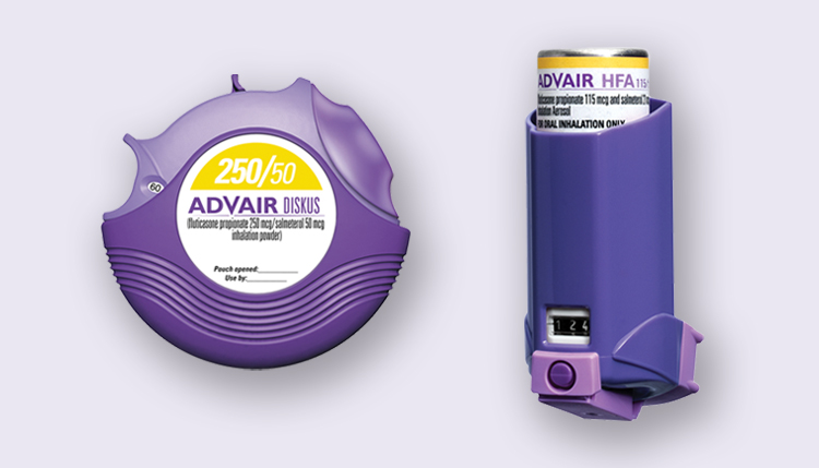 image: ADVAIR DISKUS and ADVAIR HFA inhaler